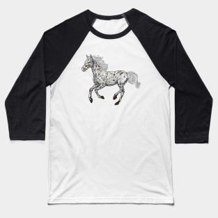 Drawing of an Appaloosa Baseball T-Shirt